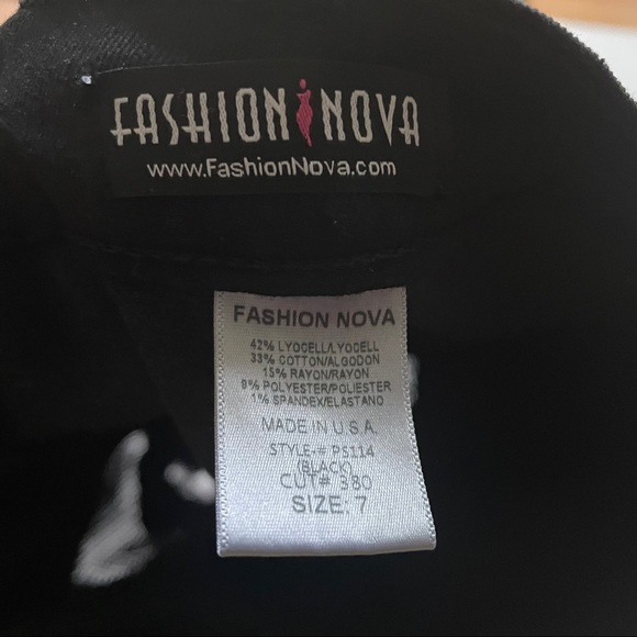 NWT Fashion Nova Midnight Assassin Black Jeans - Picture 6 of 6